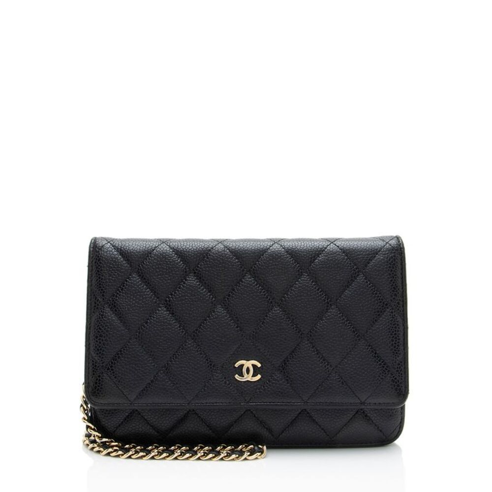 Chanel Caviar Leather Classic Wallet on Chain